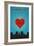 I Love You Peoria, Illinois-Lantern Press-Framed Art Print