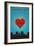 I Love You Peoria, Illinois-Lantern Press-Framed Art Print