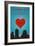 I love you Quebec, Canada-Lantern Press-Framed Art Print