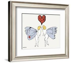 I Love You So, c. 1958 (angel)-Andy Warhol-Framed Art Print
