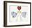 I Love You So, c. 1958 (angel)-Andy Warhol-Framed Art Print