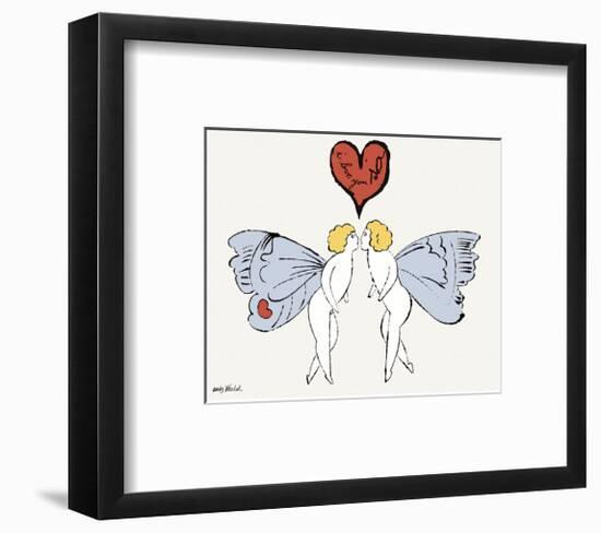 I Love You So, c. 1958 (angel)-Andy Warhol-Framed Art Print