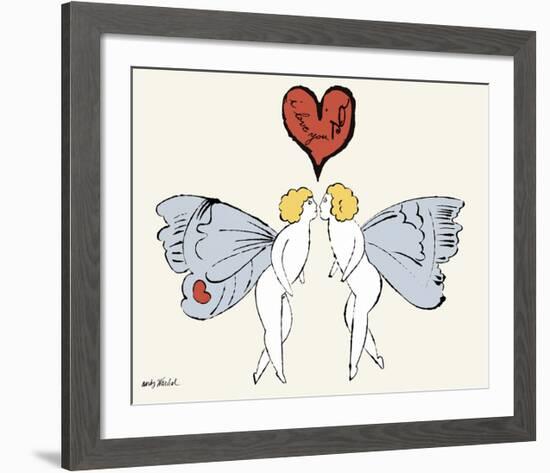 I Love You So, c. 1958 (angel)-Andy Warhol-Framed Art Print