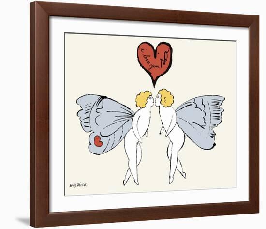 I Love You So, c. 1958 (angel)-Andy Warhol-Framed Art Print