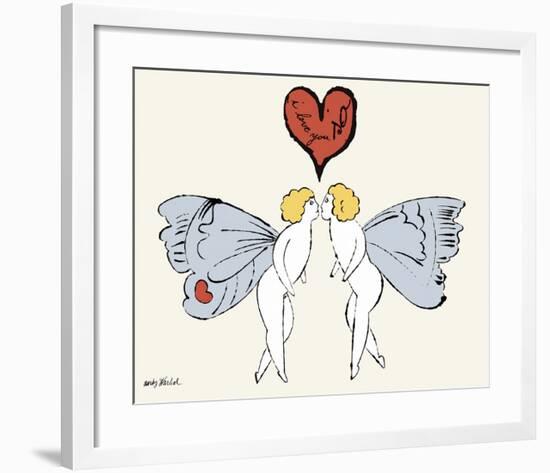 I Love You So, c. 1958 (angel)-Andy Warhol-Framed Art Print