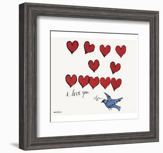 I Love You So, c. 1958-Andy Warhol-Framed Giclee Print