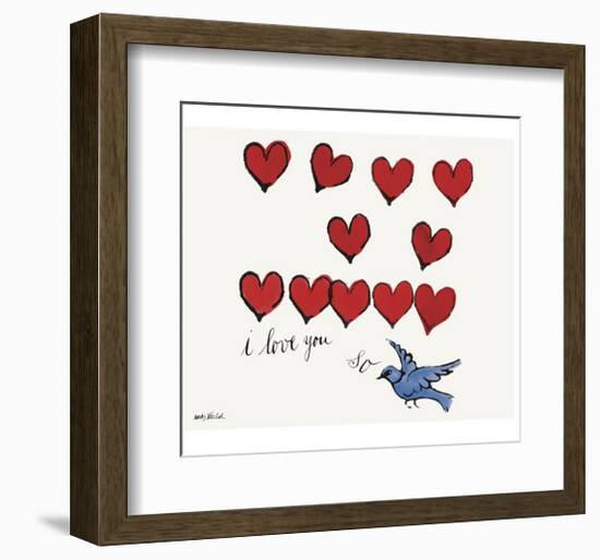 I Love You So, c. 1958-Andy Warhol-Framed Giclee Print