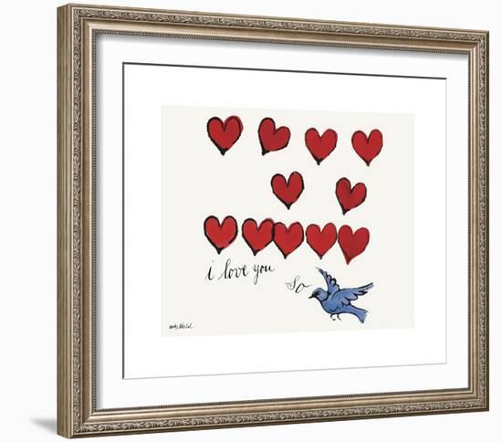 I Love You So, c. 1958-Andy Warhol-Framed Giclee Print