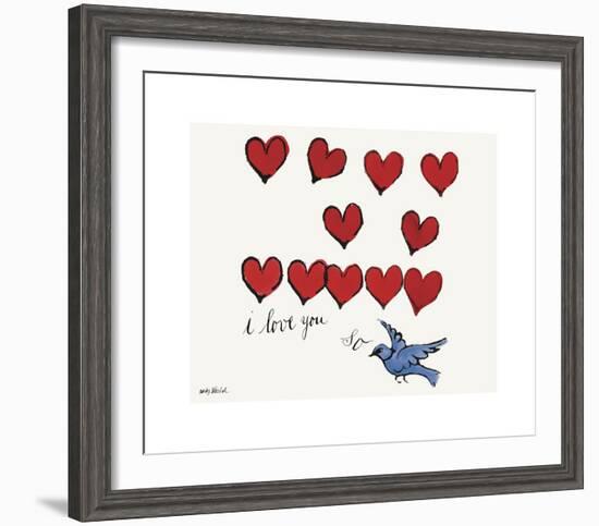 I Love You So, c. 1958-Andy Warhol-Framed Giclee Print