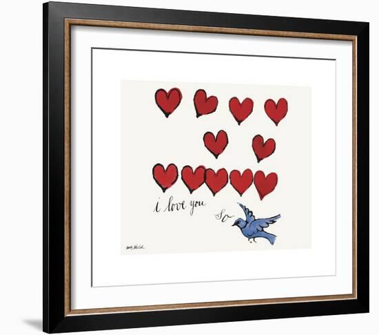 I Love You So, c. 1958-Andy Warhol-Framed Giclee Print