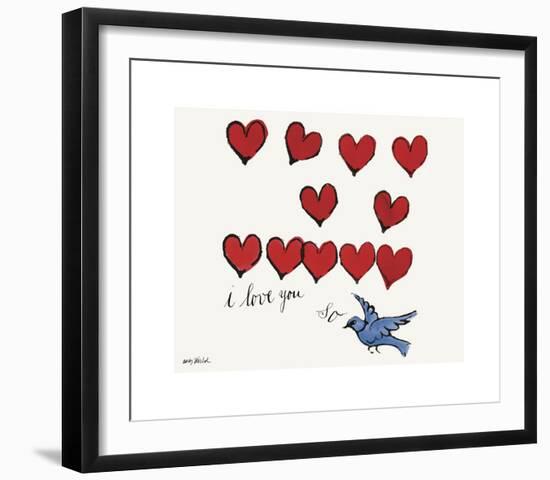 I Love You So, c. 1958-Andy Warhol-Framed Giclee Print