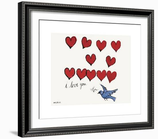 I Love You So, c. 1958-Andy Warhol-Framed Giclee Print