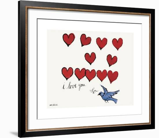 I Love You So, c. 1958-Andy Warhol-Framed Giclee Print