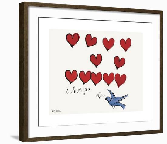 I Love You So, c. 1958-Andy Warhol-Framed Giclee Print