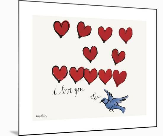 I Love You So, c. 1958-Andy Warhol-Mounted Giclee Print