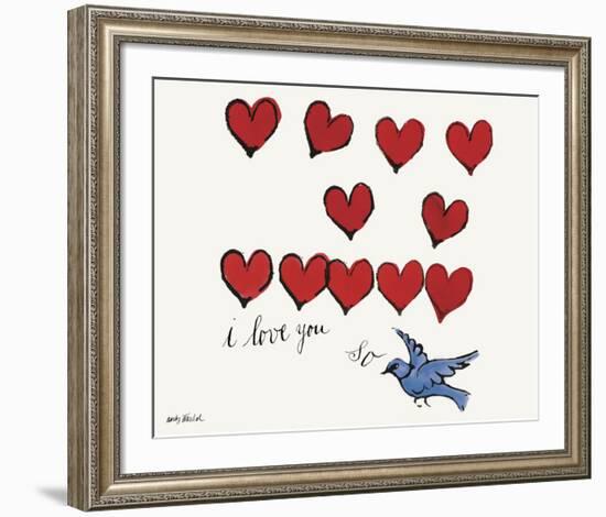 I Love You So, c. 1958-Andy Warhol-Framed Giclee Print