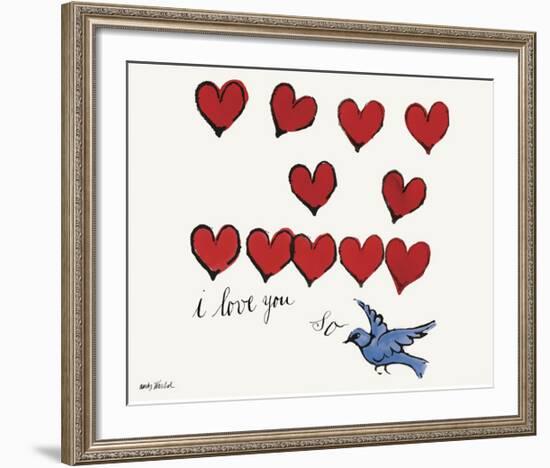 I Love You So, c. 1958-Andy Warhol-Framed Giclee Print