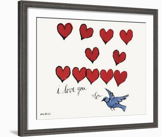 I Love You So, c. 1958-Andy Warhol-Framed Giclee Print