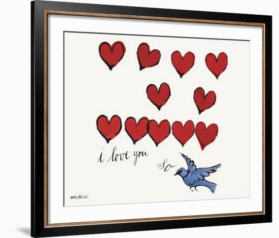 I Love You So, c. 1958-Andy Warhol-Framed Giclee Print