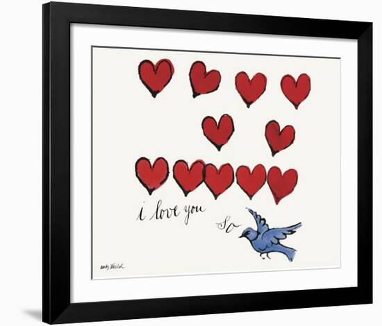 I Love You So, c. 1958-Andy Warhol-Framed Giclee Print