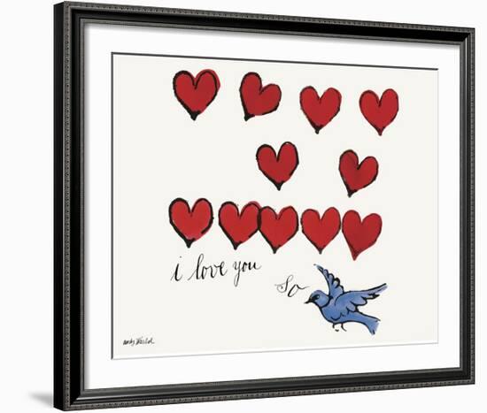 I Love You So, c. 1958-Andy Warhol-Framed Giclee Print