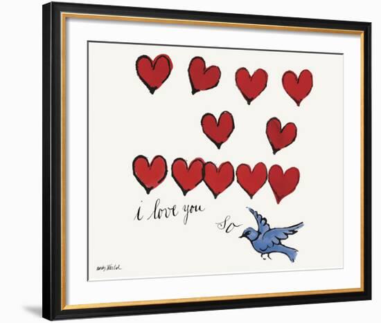 I Love You So, c. 1958-Andy Warhol-Framed Giclee Print