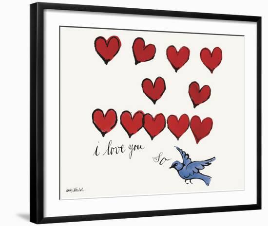 I Love You So, c. 1958-Andy Warhol-Framed Giclee Print