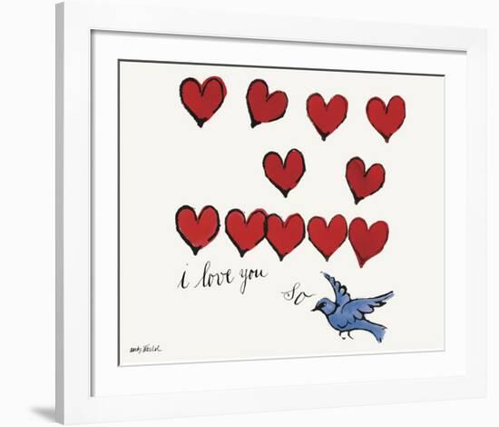 I Love You So, c. 1958-Andy Warhol-Framed Giclee Print