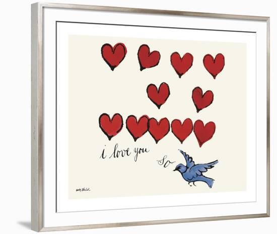 I Love You So, c. 1958-Andy Warhol-Framed Giclee Print