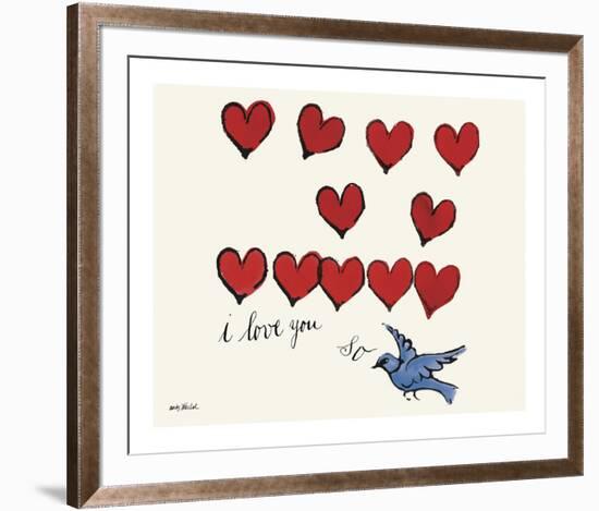 I Love You So, c. 1958-Andy Warhol-Framed Giclee Print