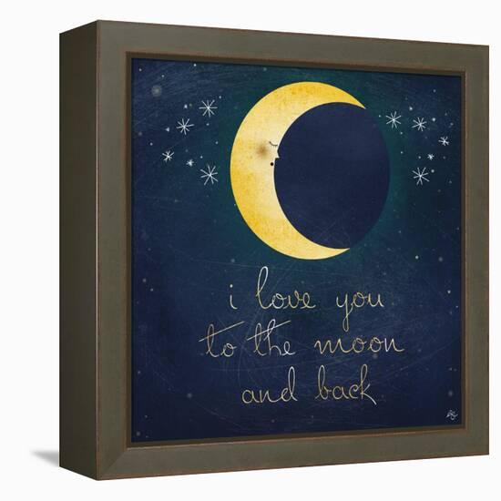 I Love You to the Moon 1-Kimberly Glover-Framed Premier Image Canvas