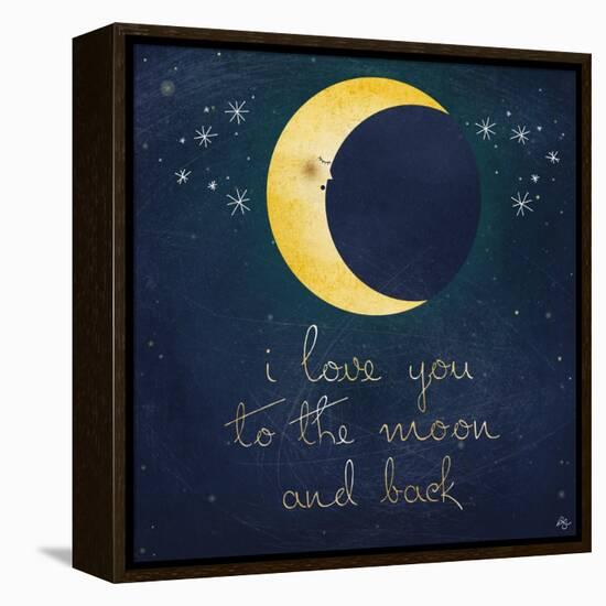 I Love You to the Moon 1-Kimberly Glover-Framed Premier Image Canvas