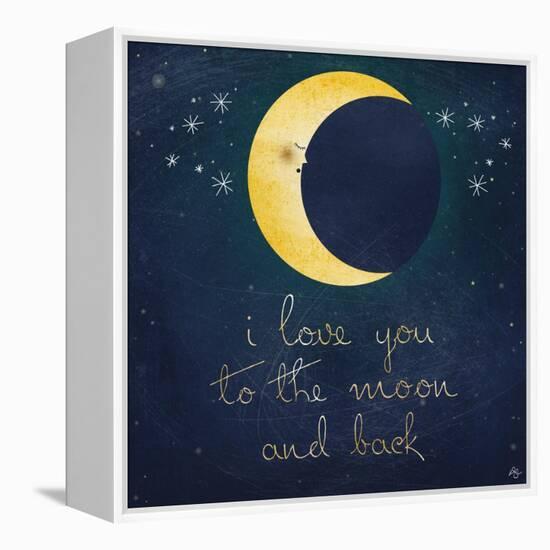 I Love You to the Moon 1-Kimberly Glover-Framed Premier Image Canvas