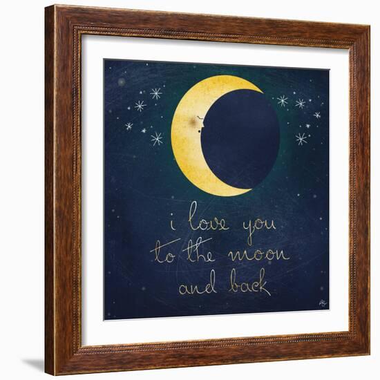 I Love You to the Moon 1-Kimberly Glover-Framed Giclee Print