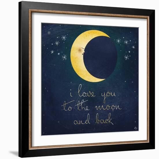 I Love You to the Moon 1-Kimberly Glover-Framed Giclee Print