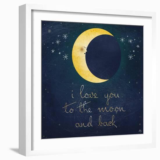 I Love You to the Moon 1-Kimberly Glover-Framed Giclee Print