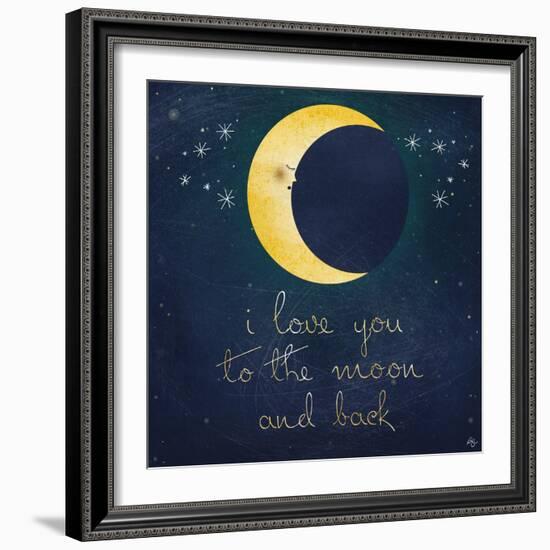 I Love You to the Moon 1-Kimberly Glover-Framed Giclee Print