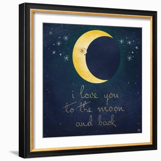 I Love You to the Moon 1-Kimberly Glover-Framed Giclee Print