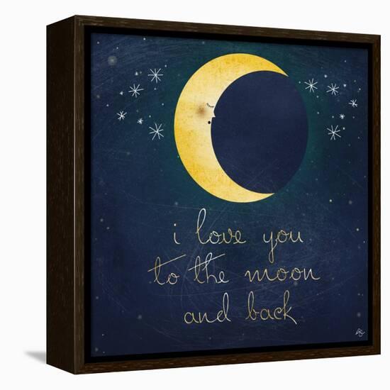 I Love You to the Moon 1-Kimberly Glover-Framed Premier Image Canvas