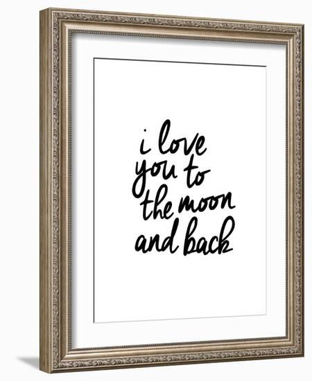 I Love You To The Moon And Back-Brett Wilson-Framed Art Print