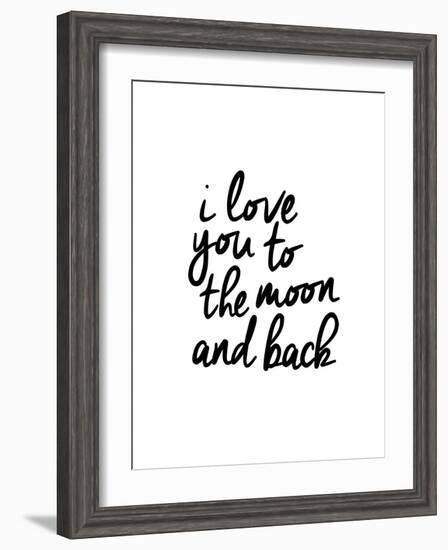 I Love You To The Moon And Back-Brett Wilson-Framed Art Print