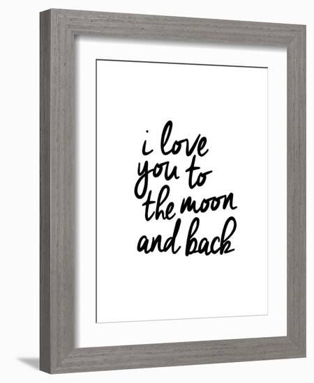 I Love You To The Moon And Back-Brett Wilson-Framed Art Print