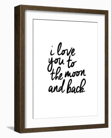 I Love You To The Moon And Back-Brett Wilson-Framed Art Print