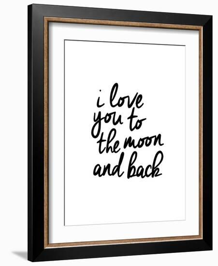 I Love You To The Moon And Back-Brett Wilson-Framed Art Print