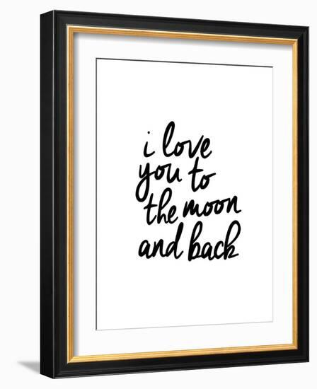 I Love You To The Moon And Back-Brett Wilson-Framed Art Print