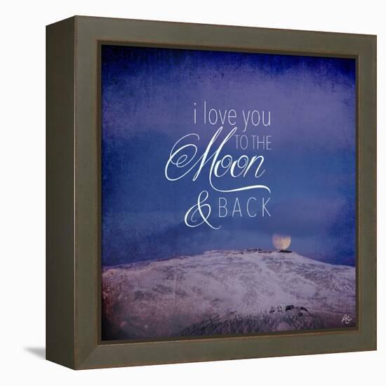 I Love you to the Moon-Kimberly Glover-Framed Premier Image Canvas