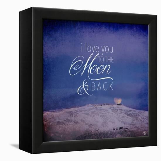 I Love you to the Moon-Kimberly Glover-Framed Premier Image Canvas