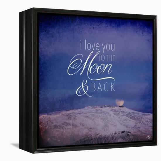 I Love you to the Moon-Kimberly Glover-Framed Premier Image Canvas