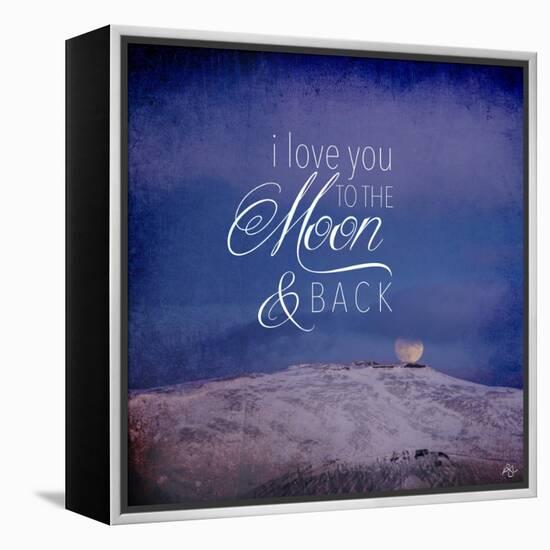 I Love you to the Moon-Kimberly Glover-Framed Premier Image Canvas