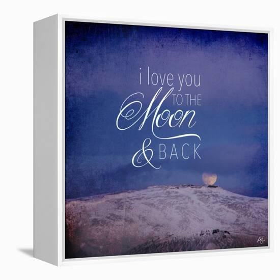 I Love you to the Moon-Kimberly Glover-Framed Premier Image Canvas